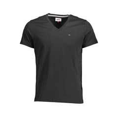 Tommy Hilfiger Black Cotton T-Shirt Tommy Hilfiger Retail Flare