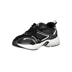 Calvin Klein Sleek Black Lace-Up Sneakers with Contrast Details Calvin Klein Retail Flare