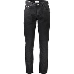 Calvin Klein Black Cotton Jeans & Pant Calvin Klein Retail Flare