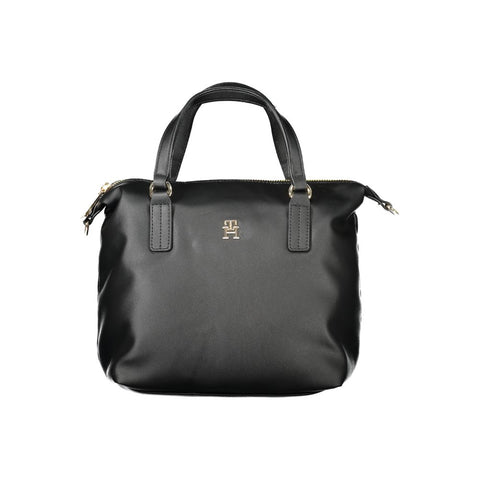 Tommy Hilfiger Black Polyester Women Handbag Tommy Hilfiger Retail Flare