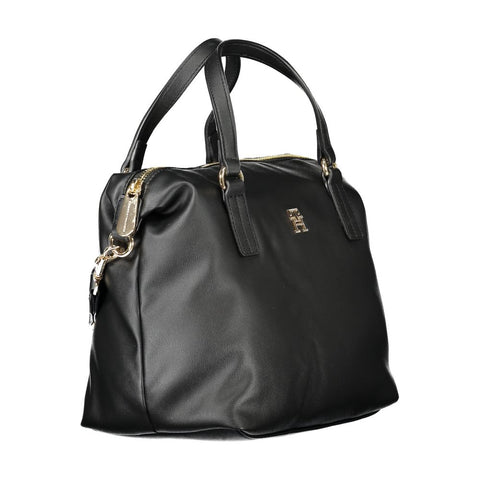 Tommy Hilfiger Black Polyester Women Handbag Tommy Hilfiger Retail Flare