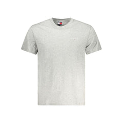 Tommy Hilfiger Gray Cotton Men T-Shirt Tommy Hilfiger Retail Flare