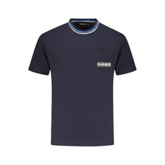 Napapijri Blue Cotton T-Shirt Napapijri Retail Flare