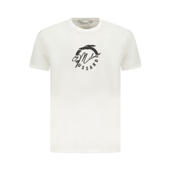 Trussardi White Cotton Men T-Shirt Trussardi Retail Flare
