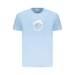 Trussardi Light Blue Cotton Men TShirt Trussardi Retail Flare