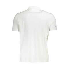 La Martina White Cotton Men Polo Shirt La Martina Retail Flare
