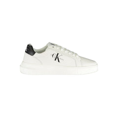 Calvin Klein Sophisticated White Lace-Up Sneakers Calvin Klein Retail Flare