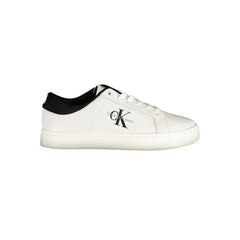 Calvin Klein White Polyester Sneaker Calvin Klein Retail Flare