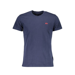 La Martina Elegant Crew Neck Cotton Tee with Embroidery La Martina Retail Flare