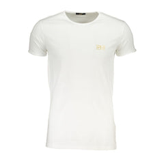 Cavalli Class White Cotton T-Shirt Cavalli Class Retail Flare