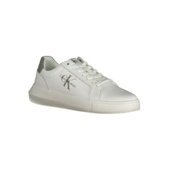 Calvin Klein White Leather Men Sneaker Calvin Klein Retail Flare