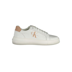 Calvin Klein White Leather Women Sneaker Calvin Klein Retail Flare
