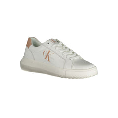 Calvin Klein White Leather Women Sneaker Calvin Klein Retail Flare