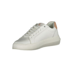 Calvin Klein White Leather Women Sneaker Calvin Klein Retail Flare