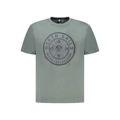 North Sails Green Cotton Men T-Shirt North Sails Retail Flare