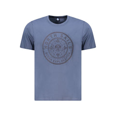 North Sails Blue Cotton Men T-Shirt North Sails Retail Flare