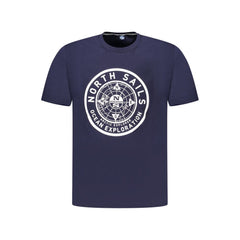 North Sails Blue Cotton Men T-Shirt North Sails Retail Flare