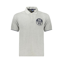 North Sails Gray Cotton Men Polo Shirt North Sails Retail Flare