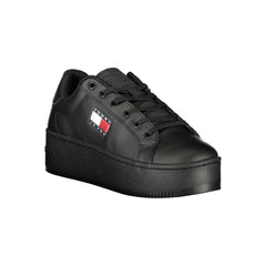 Tommy Hilfiger Black Polyethylene Women Sneaker Tommy Hilfiger Retail Flare