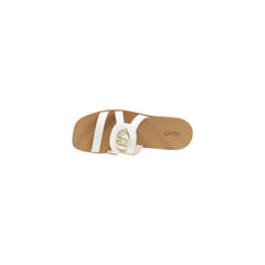 Liu Jo Cream Leather Sandal Liu Jo Retail Flare