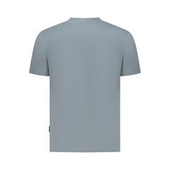Napapijri Gray Cotton Men T-Shirt Napapijri Retail Flare