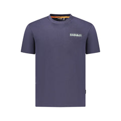 Napapijri Blue Cotton Men T-Shirt Napapijri Retail Flare
