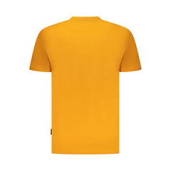 Napapijri Orange Organic Cotton Men T-Shirt Napapijri Retail Flare