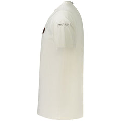 Napapijri White Cotton Men T-Shirt Napapijri Retail Flare