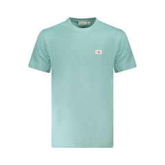 Calvin Klein Light Blue Cotton Men T-Shirt Calvin Klein Retail Flare