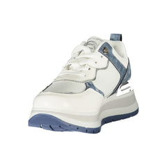 Laura Biagiotti White Polyester Women Sneaker Laura Biagiotti Retail Flare