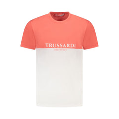 Trussardi Pink Cotton Men T-Shirt Trussardi Retail Flare