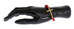 Nialaya Elegant Gold and Red Coral Beaded Bracelet - Retail Flare