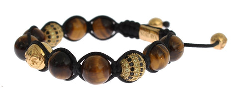 Nialaya Chic Multicolor CZ & Tigers Eye Bracelet - Retail Flare