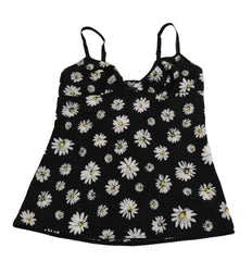 Dolce & Gabbana Elegant Black Daisy Floral Lace Chemise Dress - Retail Flare