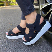 Thick - soled Sports Sandals Summer Fashion Print Velcro Sandals Women Shoes