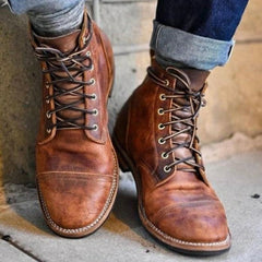 Thomas™ | Rugged Leather Boots for Men - Retail Flare