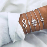 Bohemian Bracelets & Bangles Set | Stylish Boho Charm | Trendy Jewelry for Women
