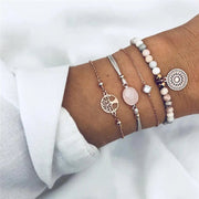 Bohemian Bracelets & Bangles Set | Stylish Boho Charm | Trendy Jewelry for Women