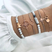 Bohemian Bracelets & Bangles Set | Layered Bracelet Stack | Fashionable Accessories