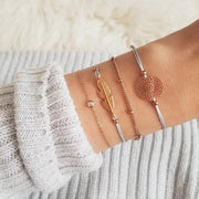 Bohemian Bracelets & Bangles Set | Layered Charm Bracelet | Elegant Women’s Jewelry