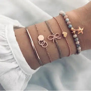 Bohemian Bracelets & Bangles Set | Fashionable Bracelet Stack | Trendy Accessories