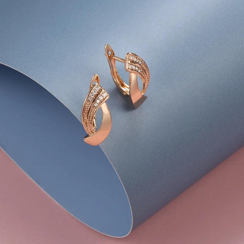 PARIS | Elegant Rose Gold Earrings - Retail Flare