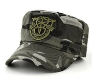 Camouflage military cap flat hat