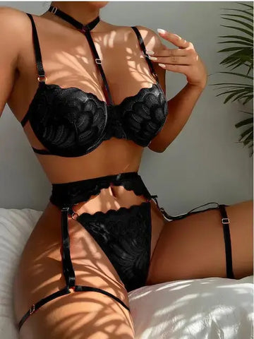 DEVON | 3-Piece French Lingerie Set - Retail Flare