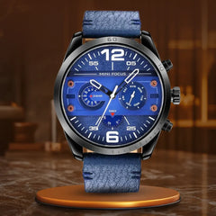 Executive Leather Band Quartz Chronograph
