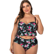 Woman split boxer bikini