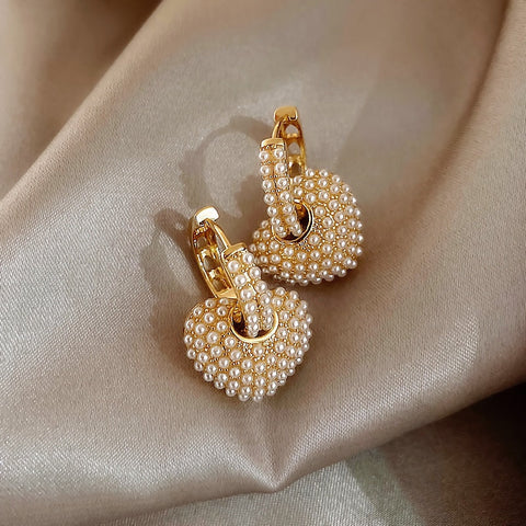 YULI | Heart Pearl Earrings - Retail Flare