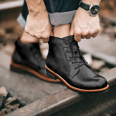 HUNTER™ | Men's Leather Boots - Retail Flare
