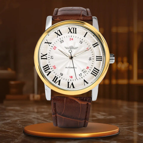 Heritage Full Automatic Mechanical Leather Watch