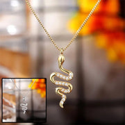 Lady Snake Pendant Necklace | Snake Pendant Necklace | Unique Jewelry Design